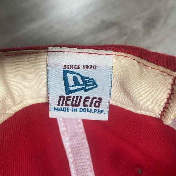 Vintage New Era Ohio State Buckeyes Snapback Hat NCAA College Football Red Cap‎ - Picture 4 of 8